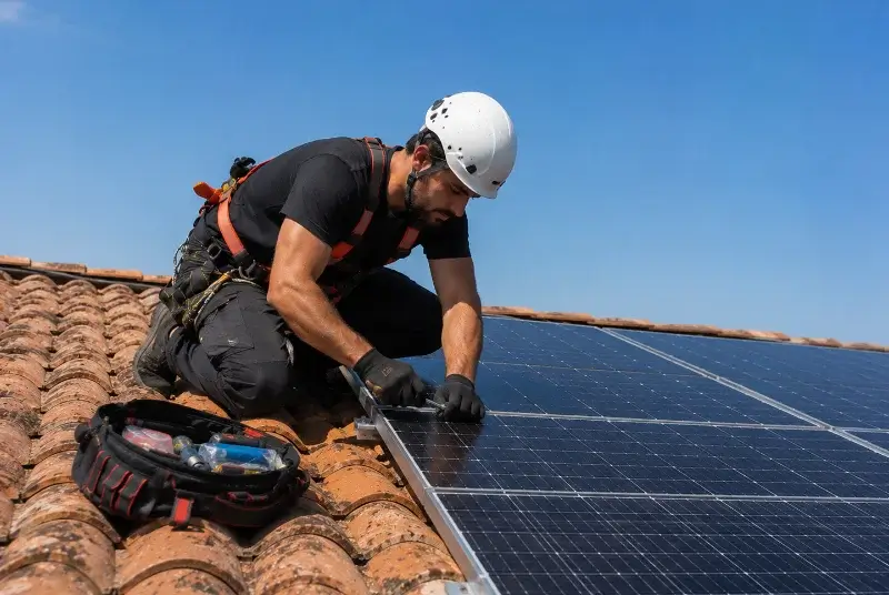 Maintenance et monitoring de panneaux solaires aux Salles-sur-Verdon